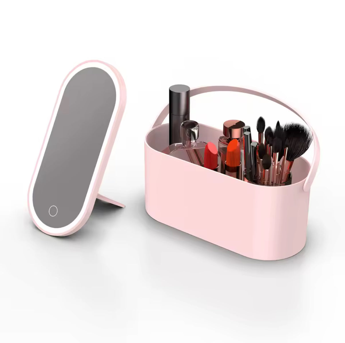 VanityGo Portable Makeup Organzier with LED Vanity Mirror